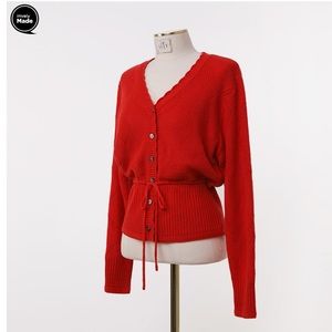 Imvely red cardigan